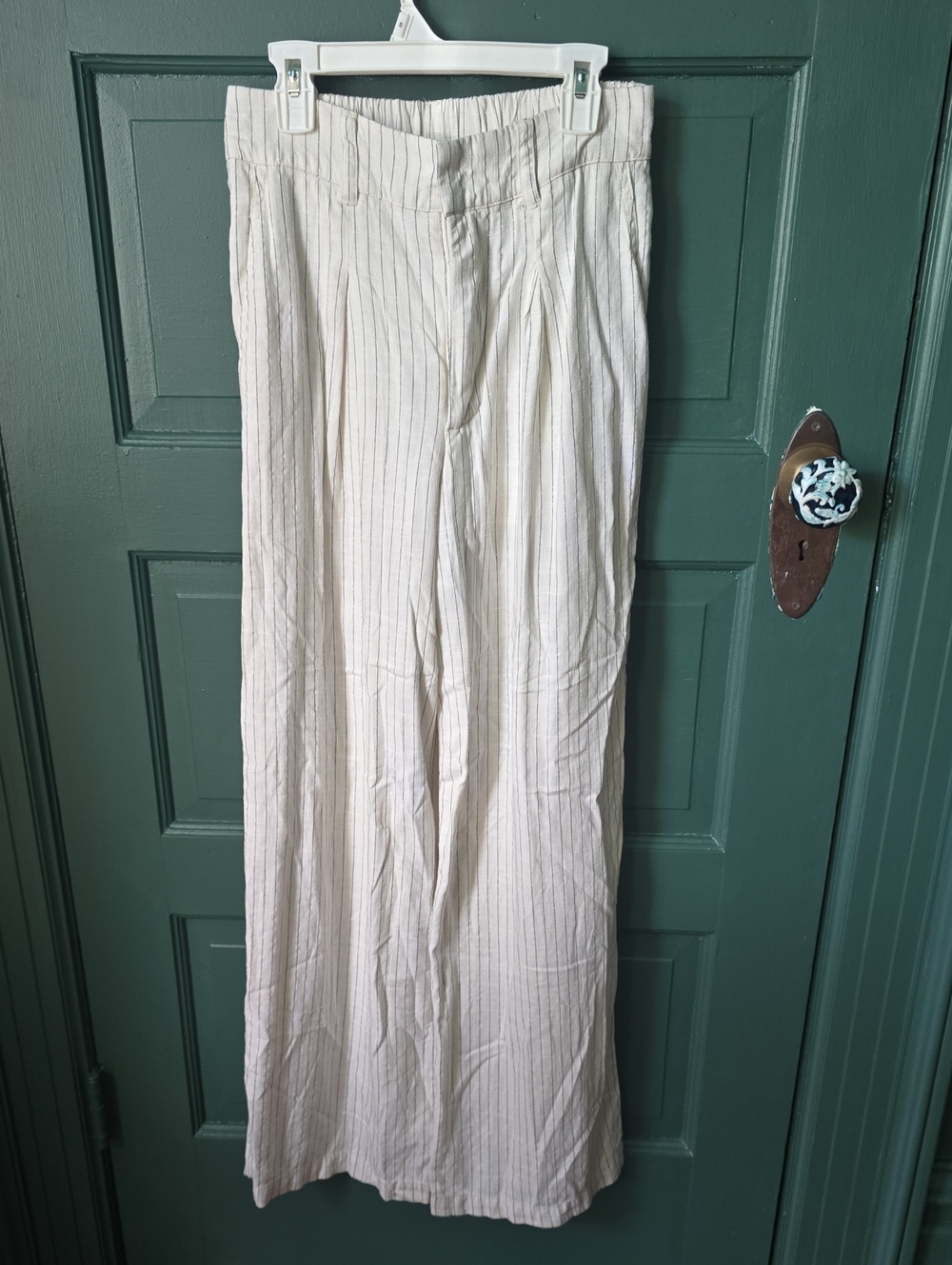 wild fable Cream Pants with Black Pinstripes